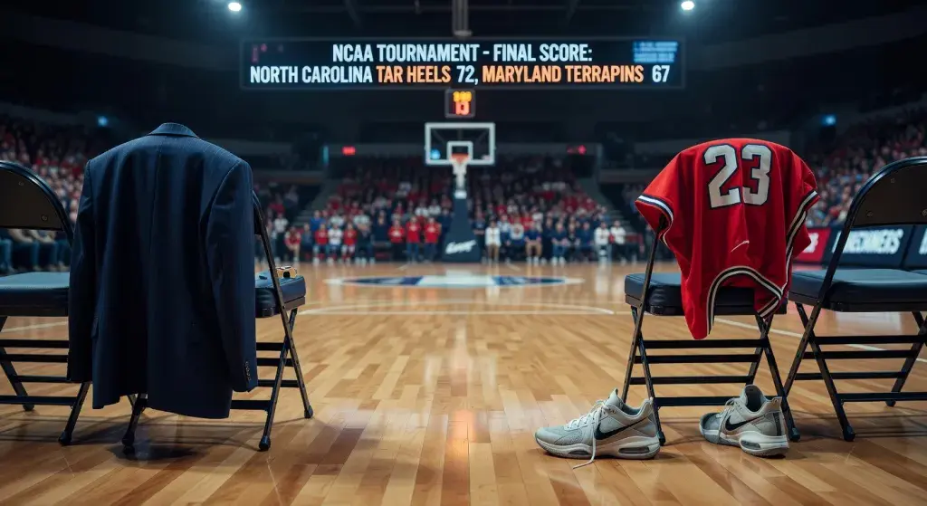 Maryland coach Brenda Frese confronts guard Oluchi Okananwa during NCAA tournament loss to North Carolina