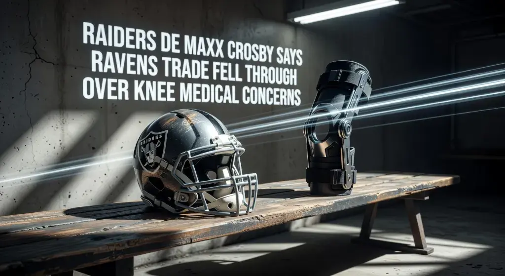 Raiders DE Maxx Crosby says Ravens trade fell through over knee medical concerns