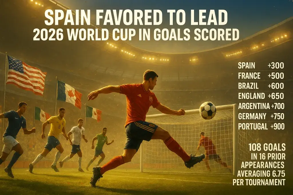 Spain Favored to Lead 2026 World Cup in Goals Scored