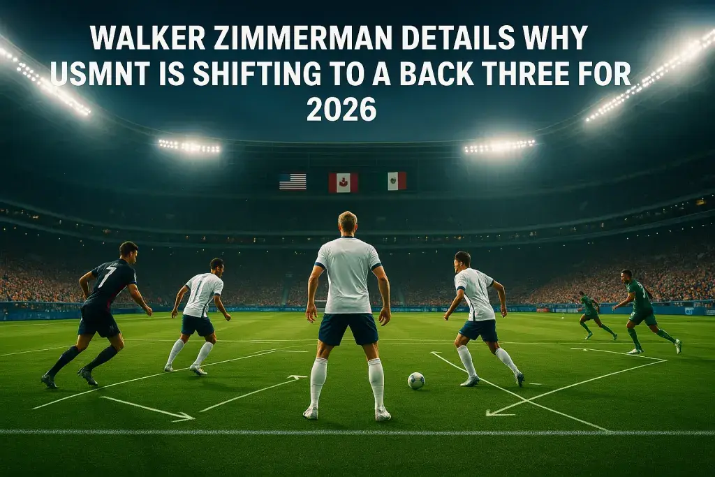 Walker Zimmerman Details Why USMNT Is Shifting to a Back Three for 2026