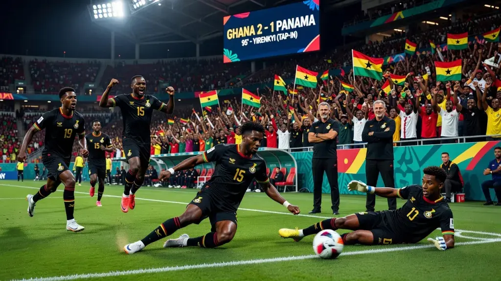 Black Stars Steal Late Win Over Panama to Ignite World Cup Campaign