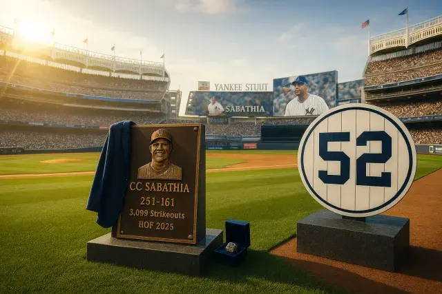 Yankees Honor Sabathia With Retired Number, Monument Park Plaque